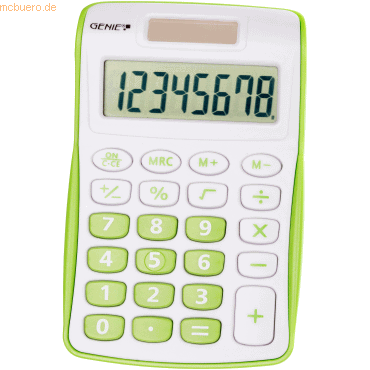Genie Taschenrechner 120G grün 8-stellig von Genie