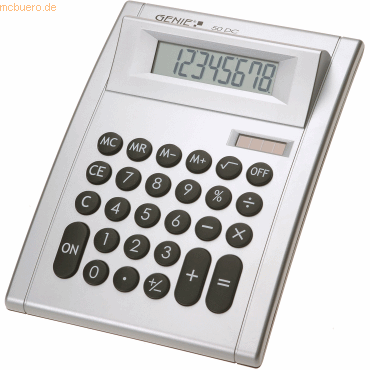 Genie Tischrechner 50DC 8-stellig silber Genie Tischrechner 50DC 8-stellig silber von Genie