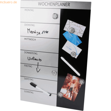 Genie Wochenplaner Magnettafel 57x37cm + Zubehör Genie Wochenplaner Magnettafel 57x37cm + Zubehör von Genie