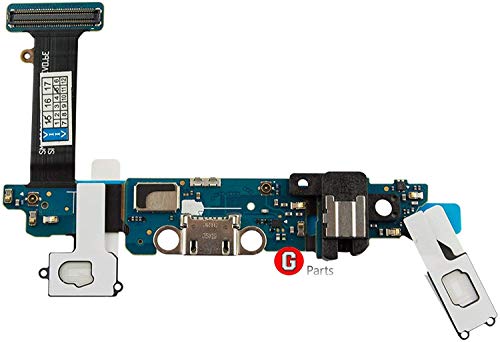 Genieforce Premium Ladebuchse USB Buchse Mikrofon Flex Kabel - Charger Dock Connector Micro Audio Jack Flex für Samsung Galaxy S6 G920F von Genieforce