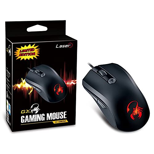 GENIUS X-G600 USB 800-1600dpi Laser Maus Schwarz von Genius