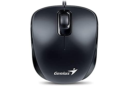 Genius 31010116106 DX-110 Optical Maus PS/21000 DPI, 3 Tasten Scroll-Maus schwarz von Genius