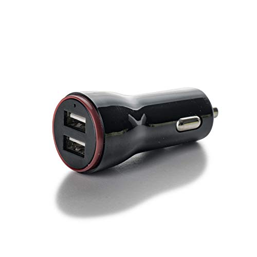 Genius CleanCut Auto-USB-Ladeadapter | Praktischer Auto-USB-Ladeadapter mit Zwei Anschlüssen – für den Fahrer und den Beifahrer von Genius