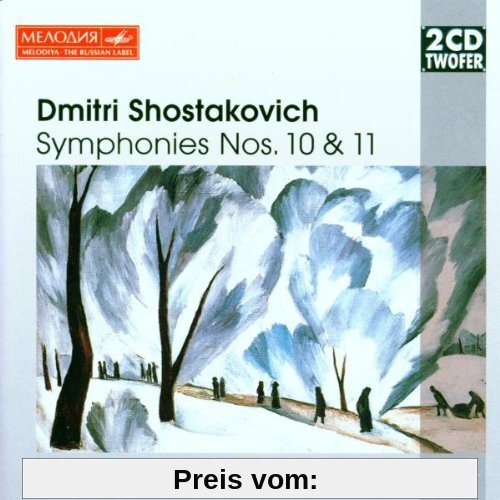 Two CD Twofer - Schostakowitsch (Sinfonie Nr. 10-11, Puschkin-Monologe) von Gennadi Roshdestwenskij