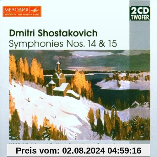 Two CD Twofer - Schostakowitsch (Sinfonie Nr. 14-15, Lieder) von Gennadi Roshdestwenskij