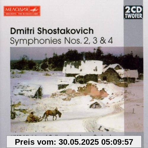 Two CD Twofer - Schostakowitsch (Sinfonie Nr. 2-4) von Gennadi Roshdestwenskij