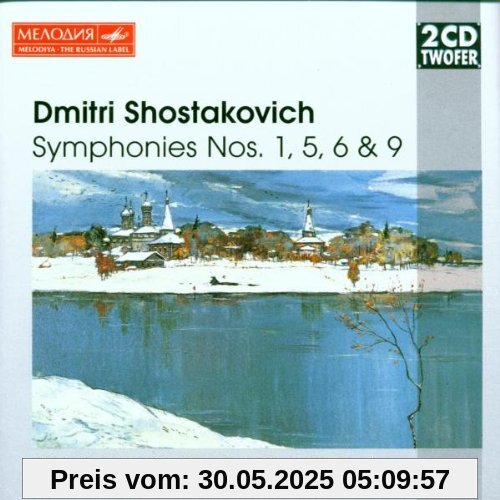 Two CD Twofer - Schostakowitsch (Sinfonien Nos. 1, 5, 6 & 9) von Gennadi Roshdestwenskij