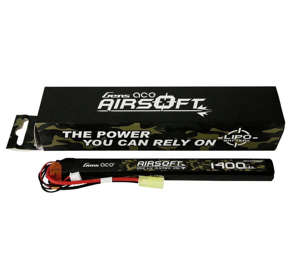 Gens ace Gens ace Modellbau-Akkupack (LiPo) 11.1 V 1400 mAh Zellen-Zahl: 3 25 C Akku 1400 mAh (11.10 V) von Gens ace