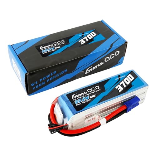 Gens ace Modellbau-Akkupack (LiPo) 22.2V 3700 mAh Zellen-Zahl: 6 60 C Softcase EC5 von Gens ace