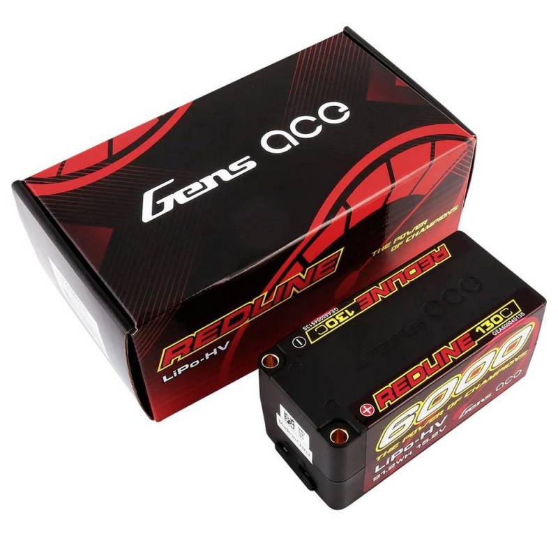 Gens ace Redline Series 6000mAh 15.2V 130C 4S2P HardCase Akku von Gens ace