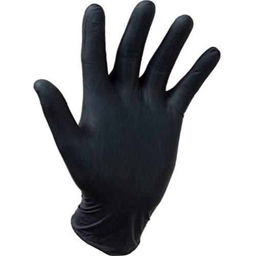 Gentle Touch 0647 Nitril Einweg-Handschuh, Größe XL, schwarz von Gentle Touch