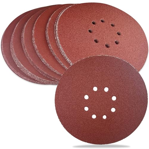 Gentpovth 30 Stück 225mm Schleifpapier, Schleifscheiben 8 Loch, Korn 60-320 Schleifpads,Schleifmittel Resistent gegen Zusetzen, für Trockenbauschleifer,Exzenterschleifer,Schleifmaschine,Poliermaschin Gentpovth 30 Stück 225mm Schleifpapier, Schleifscheiben 8 Loch, Korn 60-320 Schleifpads,Schleifmittel Resistent gegen Zusetzen, für Trockenbauschleifer,Exzenterschleifer,Schleifmaschine,Poliermaschin von Gentpovth