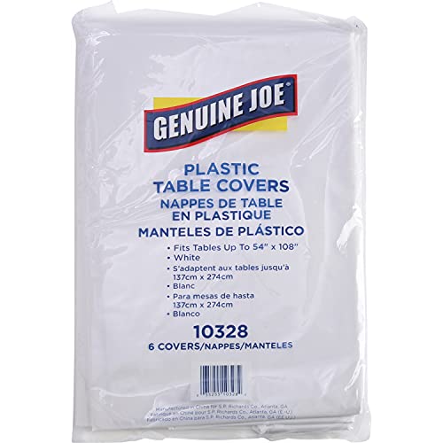 Genuine Joe gjo10328 Kunststoff, rechteckig, Tisch, 274,3 cm Länge x 137,2 cm Breite, weiß (6 Stück) von Genuine Joe