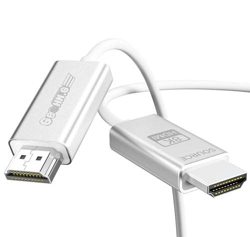 GeoHN.G 10K 8K Glasfaser HDMI 2.1 Kabel 3M, 48Gbps 8K60Hz Superflexibles HDMI 2.1 AOC eARC HDR10 HDCP 2.2&2.3 Dolby Dynamic HDR, Kompatibel mit Blu-ray/Roku TV/PS5/HDTV/SoundBar GeoHN.G 10K 8K Glasfaser HDMI 2.1 Kabel 3M, 48Gbps 8K60Hz Superflexibles HDMI 2.1 AOC eARC HDR10 HDCP 2.2&2.3 Dolby Dynamic HDR, Kompatibel mit Blu-ray/Roku TV/PS5/HDTV/SoundBar von GeoHN.G