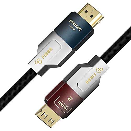GeoHN.G 8K Glasfaser HDMI 2.1 Kabel 1.5M, 48Gbps High-Speed HDMI Kabel, 8K@60Hz 4K@120Hz, Dolby Vision, HDR10+, eARC, 3D, HDCP 2.2/2.3 Dolby, Kompatibel mit Monitor DVD TV Game Console Laptop von GeoHN.G