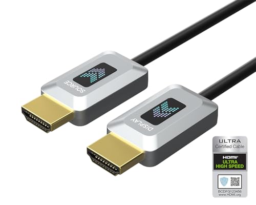 GeoHN.G 8K HDMI Glasfaserkabel 20M, Zertifiziertes 48Gbps Ultra High Speed HDMI 2.1 Kabel 8K@60Hz 4K@120Hz Dynamisch/HDR10/eARC/HDCP 2.2&2.3/3D, kompatibel mit RTX3090/PS5/Roku TV/HDTV/Blu-ray GeoHN.G 8K HDMI Glasfaserkabel 20M, Zertifiziertes 48Gbps Ultra High Speed HDMI 2.1 Kabel 8K@60Hz 4K@120Hz Dynamisch/HDR10/eARC/HDCP 2.2&2.3/3D, kompatibel mit RTX3090/PS5/Roku TV/HDTV/Blu-ray von GeoHN.G