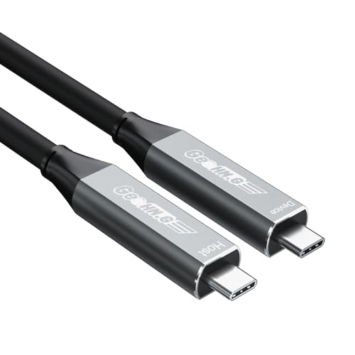 GeoHN.G Full-Featured Glasfaser USB-C auf USB-C Kabel 10M, 5Gbps USB 3.2-Videokabel mit PD 60W, unterstützt 2-Lane DP1.4 und 4K@60Hz Videoausgang für VR, Webcam, TV, Laptop, Videokonferenz von GeoHN.G