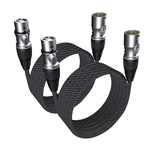 GeoHN.G XLR auf XLR Kabel 10M-2 Pack, 3-Pin Mikrofonkabel XLR Stecker auf Buchse Verlängerungskabel Kompatibel mit Mixer, Live-Bühne, Lautsprecher, Verstärker, Musikaufnahme und mehr GeoHN.G XLR auf XLR Kabel 10M-2 Pack, 3-Pin Mikrofonkabel XLR Stecker auf Buchse Verlängerungskabel Kompatibel mit Mixer, Live-Bühne, Lautsprecher, Verstärker, Musikaufnahme und mehr von GeoHN.G