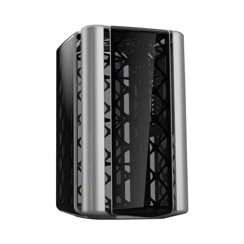Geometric Future M2 The ARK Glasgrau, mATX/Mini-ITX-Gaming-Gehäuse, Kristallbeschichtung, Typ-C-Hub, 360-Grad-Kühler, GEO-M2-GG Geometric Future M2 The ARK Glasgrau, mATX/Mini-ITX-Gaming-Gehäuse, Kristallbeschichtung, Typ-C-Hub, 360-Grad-Kühler, GEO-M2-GG von Geometric Future