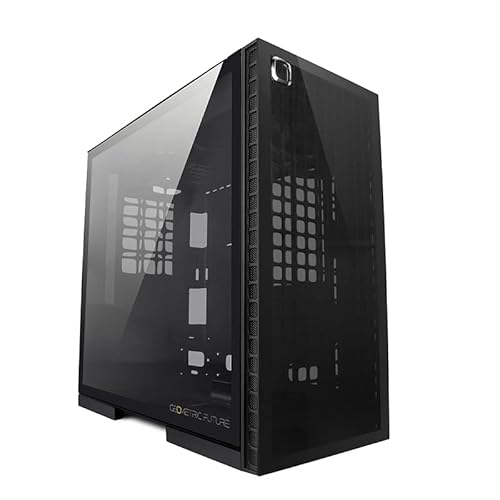 Geometric Future M6 Cezanne Mid Tower, PC Gehäuse, vertikales Luftkanaldesign, Unterstützung für 12" x 11"E-ATX, 360 Radiator, vertikale GPU-Halterung, Schwarz, GEO-M6-CEB Geometric Future M6 Cezanne Mid Tower, PC Gehäuse, vertikales Luftkanaldesign, Unterstützung für 12" x 11"E-ATX, 360 Radiator, vertikale GPU-Halterung, Schwarz, GEO-M6-CEB von Geometric Future