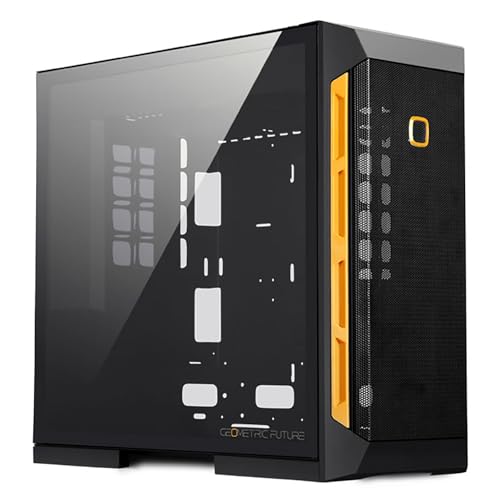 Geometric Future M6 Dali Mid Tower, PC-Gehäuse, vertikales Luftkanaldesign, Unterstützung für 12" x 11" E-ATX, 360 Radiator, vertikale GPU-Halterung, Schwarz, GEO-M6-Dali Geometric Future M6 Dali Mid Tower, PC-Gehäuse, vertikales Luftkanaldesign, Unterstützung für 12" x 11" E-ATX, 360 Radiator, vertikale GPU-Halterung, Schwarz, GEO-M6-Dali von Geometric Future