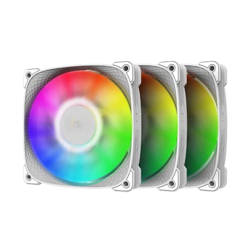 Geometric Future Squama 2505B RGB Lüfter, 3er Pack - 120 mm, weiß von Geometric Future