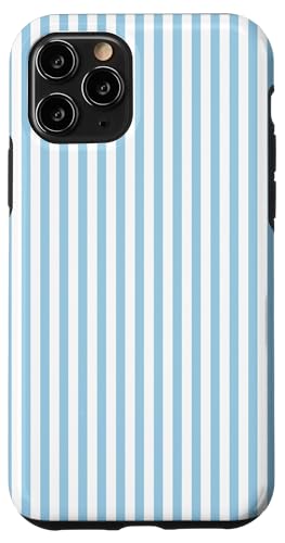 Pastellblaue Streifen geometrisches Küstenstrand-Sommermuster Hülle für iPhone 11 Pro Pastellblaue Streifen geometrisches Küstenstrand-Sommermuster Hülle für iPhone 11 Pro von Geometric Lines Pattern