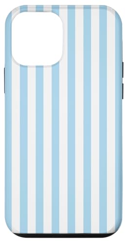 Pastellblaue Streifen geometrisches Küstenstrand-Sommermuster Hülle für iPhone 12 mini Pastellblaue Streifen geometrisches Küstenstrand-Sommermuster Hülle für iPhone 12 mini von Geometric Lines Pattern