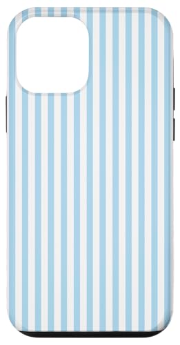 Pastellblaue Streifen geometrisches Küstenstrand-Sommermuster Hülle für iPhone 12 mini Pastellblaue Streifen geometrisches Küstenstrand-Sommermuster Hülle für iPhone 12 mini von Geometric Lines Pattern