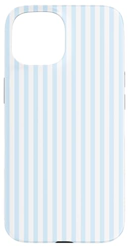 Pastellblaue Streifen geometrisches Küstenstrand-Sommermuster Hülle für iPhone 15 Pastellblaue Streifen geometrisches Küstenstrand-Sommermuster Hülle für iPhone 15 von Geometric Lines Pattern