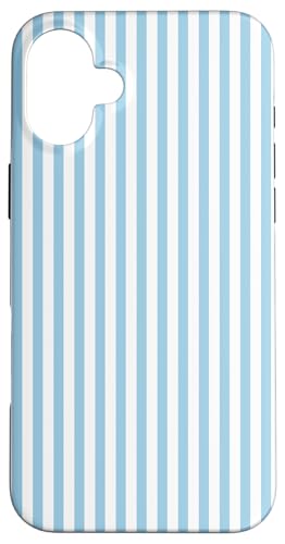 Pastellblaue Streifen geometrisches Küstenstrand-Sommermuster Hülle für iPhone 16 Plus Pastellblaue Streifen geometrisches Küstenstrand-Sommermuster Hülle für iPhone 16 Plus von Geometric Lines Pattern