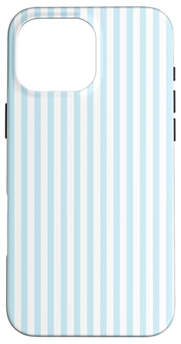 Pastellblaue Streifen geometrisches Küstenstrand-Sommermuster Hülle für iPhone 16 Pro Max Pastellblaue Streifen geometrisches Küstenstrand-Sommermuster Hülle für iPhone 16 Pro Max von Geometric Lines Pattern
