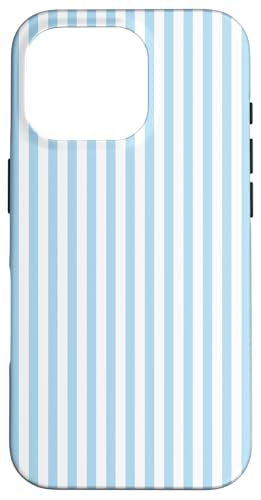 Pastellblaue Streifen geometrisches Küstenstrand-Sommermuster Hülle für iPhone 16 Pro Pastellblaue Streifen geometrisches Küstenstrand-Sommermuster Hülle für iPhone 16 Pro von Geometric Lines Pattern