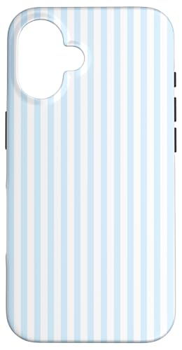 Pastellblaue Streifen geometrisches Küstenstrand-Sommermuster Hülle für iPhone 16 Pastellblaue Streifen geometrisches Küstenstrand-Sommermuster Hülle für iPhone 16 von Geometric Lines Pattern