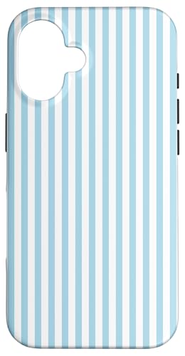 Pastellblaue Streifen geometrisches Küstenstrand-Sommermuster Hülle für iPhone 16 Pastellblaue Streifen geometrisches Küstenstrand-Sommermuster Hülle für iPhone 16 von Geometric Lines Pattern