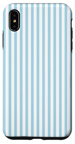 Pastellblaue Streifen geometrisches Küstenstrand-Sommermuster Hülle für iPhone XS Max Pastellblaue Streifen geometrisches Küstenstrand-Sommermuster Hülle für iPhone XS Max von Geometric Lines Pattern