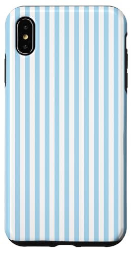 Pastellblaue Streifen geometrisches Küstenstrand-Sommermuster Hülle für iPhone XS Max Pastellblaue Streifen geometrisches Küstenstrand-Sommermuster Hülle für iPhone XS Max von Geometric Lines Pattern