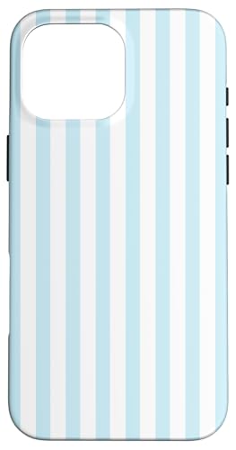 Weiche Pastellblaue Streifen Geometrische Küste Strand Sommer Hülle für iPhone 16 Pro Max Weiche Pastellblaue Streifen Geometrische Küste Strand Sommer Hülle für iPhone 16 Pro Max von Geometric Lines Pattern