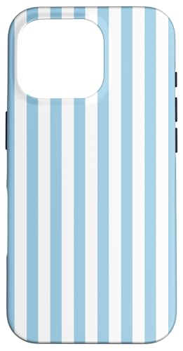 Weiche Pastellblaue Streifen Geometrische Küste Strand Sommer Hülle für iPhone 16 Pro Weiche Pastellblaue Streifen Geometrische Küste Strand Sommer Hülle für iPhone 16 Pro von Geometric Lines Pattern