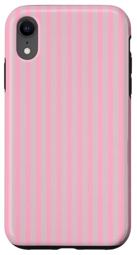 Weiche Pastellrosa Streifen Geometrische vertikale Linien Trendy Hülle für iPhone XR Weiche Pastellrosa Streifen Geometrische vertikale Linien Trendy Hülle für iPhone XR von Geometric Lines Pattern