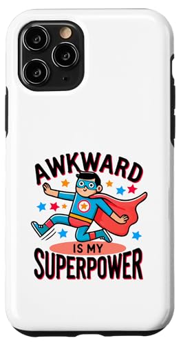 Awkward Is My Superpower - Lustiges Introvertiertes Humor Design Hülle für iPhone 11 Pro von Geonetiqué Designs