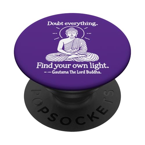 Doubt Everything v2 - Buddha Spiritual Zen Achtsamkeit PopSockets Klebender PopGrip Doubt Everything v2 - Buddha Spiritual Zen Achtsamkeit PopSockets Klebender PopGrip von Geonetiqué Designs