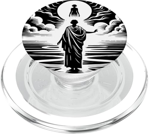 Erleuchtung – Spirituelle Aufstiegs-Silhouettenkunst PopSockets PopGrip für MagSafe von Geonetiqué Designs