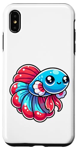 Kawaii Betta Fisch, buntes Wassertier Hülle für iPhone XS Max von Geonetiqué Designs