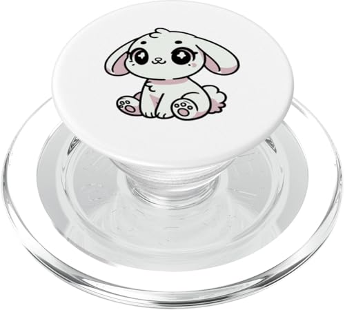 Kawaii Bunny Kaninchen Kunst, niedliches Pastelltier PopSockets PopGrip für MagSafe von Geonetiqué Designs