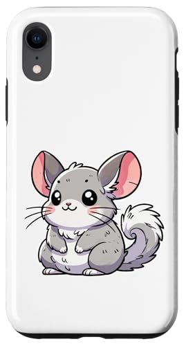 Kawaii Chinchilla - Süße flauschige Tier-Illustration Hülle für iPhone XR von Geonetiqué Designs