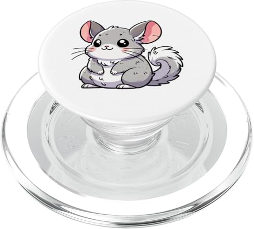 Kawaii Chinchilla - Süße flauschige Tier-Illustration PopSockets PopGrip für MagSafe von Geonetiqué Designs