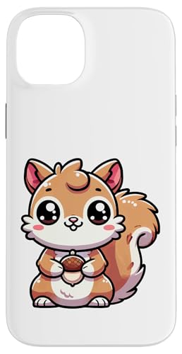 Kawaii Eichhörnchen Kunst, niedliches Waldtier-Design Hülle für iPhone 14 Plus von Geonetiqué Designs