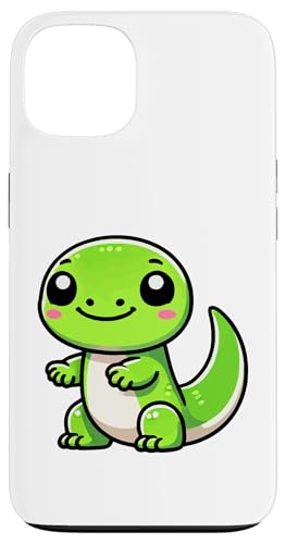 Kawaii Eidechse, niedliches Cartoon-Reptilien-Design Hülle für iPhone 13 von Geonetiqué Designs