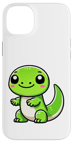 Kawaii Eidechse, niedliches Cartoon-Reptilien-Design Hülle für iPhone 14 Plus von Geonetiqué Designs